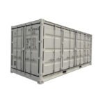 Container-maritime-20-pieds-Open-Side-premier-voyage-BLANC-RAL-9010