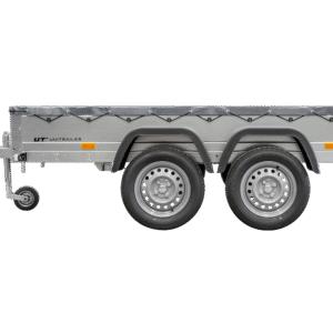 Remorque Unitrailer 264/2 Kipp + Roue Jockey, Tige Support + Bâche Grise