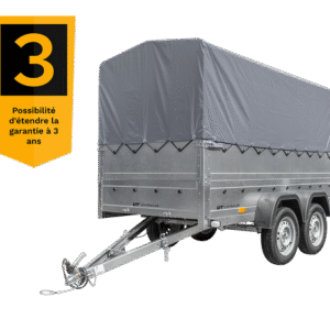 Remorque Voiture 2 Essieux Unitrailer Garden Trailer 264/2 Kipp