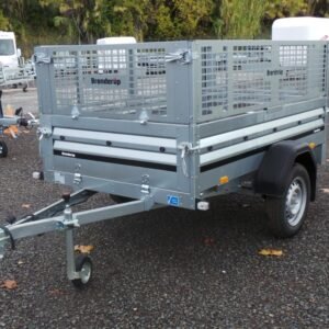 Remorque 2.05 m avec rehausses grillagées BRENDERUP